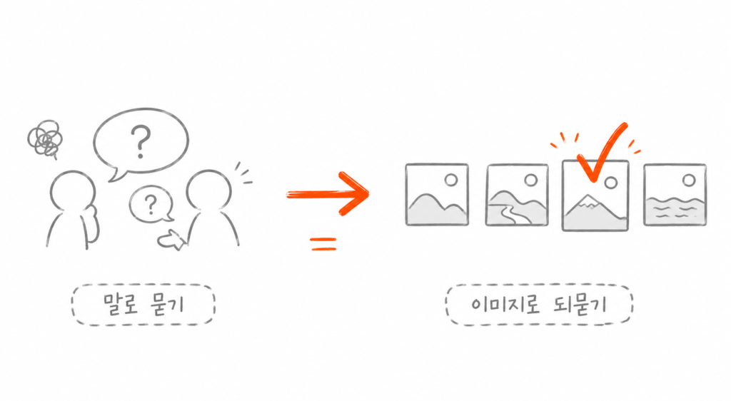 느낌 있게 디자인 무드보드 질문법 예시